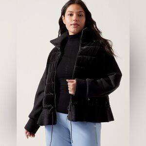 Athleta Hanover Hybrid Black Women's Jacket Size 2XL MSRP $259 New with Tag